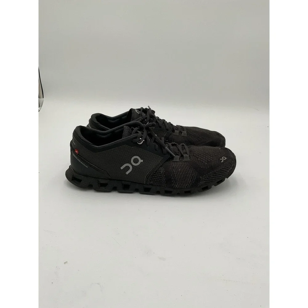 On Cloud X Women's Running Shoe Size 9 Black Sneaker Lace Up 650 Training Runner